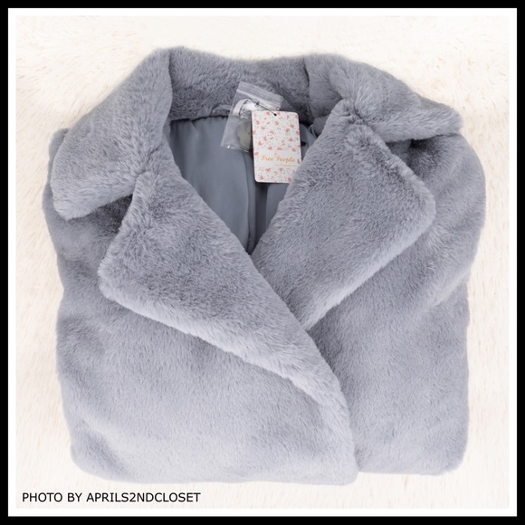 FREE PEOPLE TEDDY COAT JACKET FAUX FUR COAT A3C - Picture 9 of 16